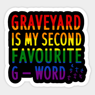 Halloween gay LGBT+ community cemetery scary Sticker